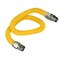 Flextron Gas Line Hose 5/8'' O.D.x72'' Len 1/2" FIPxMIP Fittings Yellow Coated Stainless Steel Flexible FTGC-YC12-72C - alternate 1